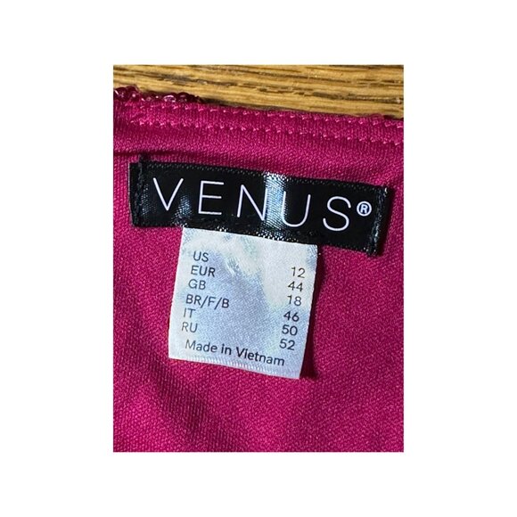 Venus Womens Sequin Romper V-Neck Spaghetti Strap Size L Sparkly Glam Party NEW - Picture 4 of 14